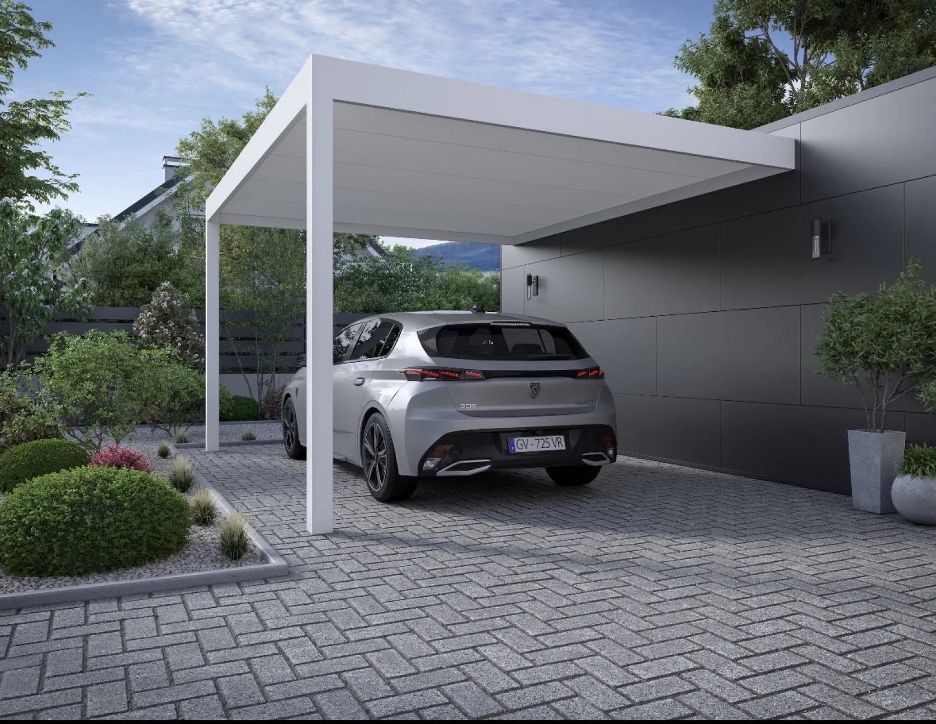 Mise en place d'un Carport Gypass sur la Côte Bleue