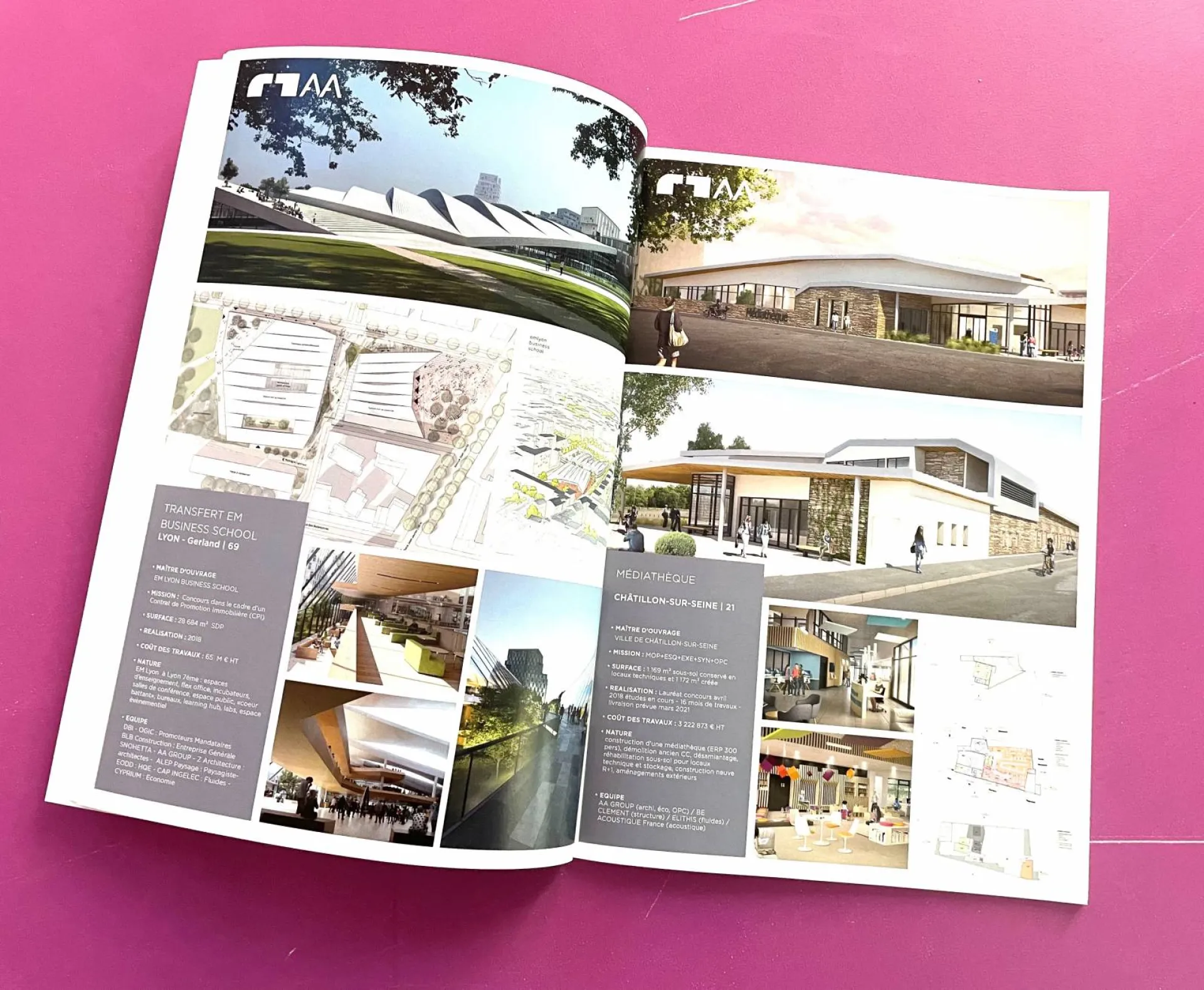 Impression d'une plaquette commerciale ou d'entreprise