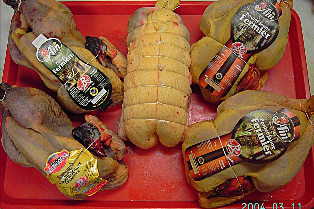 Poulet fermier, Pintade fermière, Canette désossée farcie