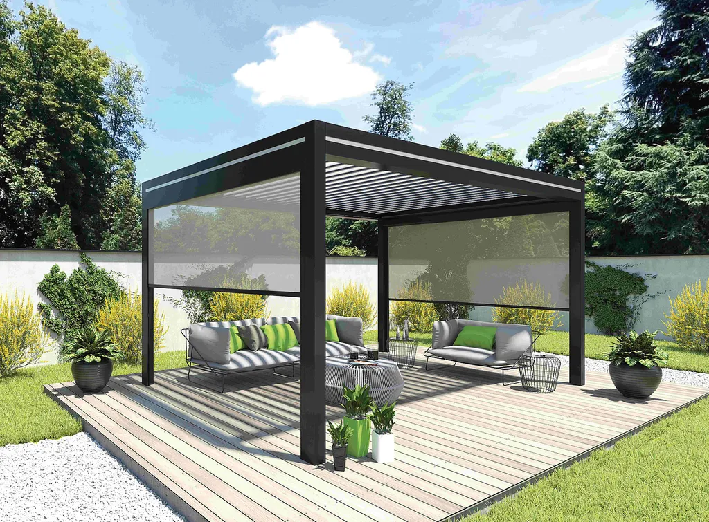 Entreprise pour l'installation d'une pergola bioclimatique autoportée en aluminium à Haguenau