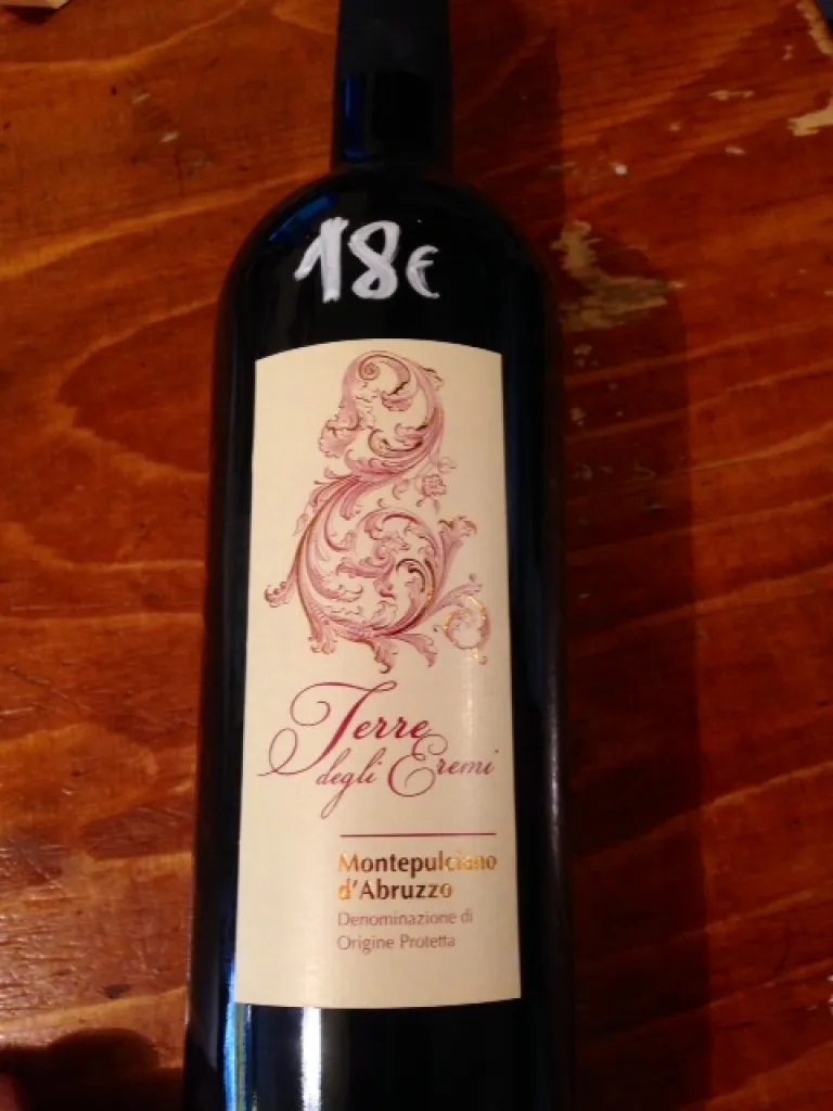 Montepulciano d'Abruzzo Vin rouge des Abruzzes