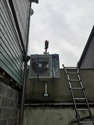 Pose d’une climatisation réversible dans une maison ancienne proche de Rouen 76