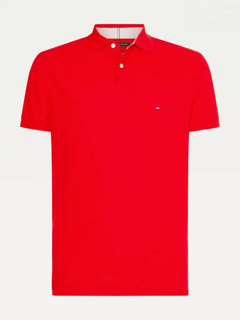 Polo rouge manches courtes homme - Tommy Hilfiger
