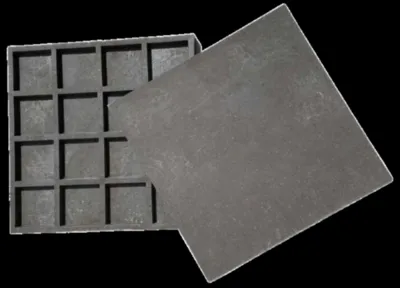 Dalle gris Horizon en EcoLithe 500x500x30 mm – Robuste, esthétique et durable