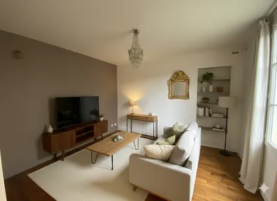 Proposition salon appartement comme une maison 2 min gare du Vésinet par Helix immobilier