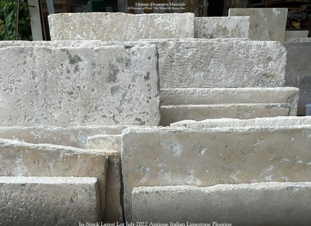 Dallage ancien pour intérieur et extérieur en pierre naturelle 36 rue de Bourgogne à Paris sur RDV