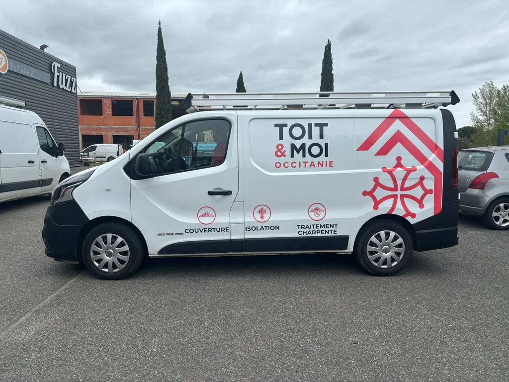 Flocage de véhicule à Toulouse pour le couvreur