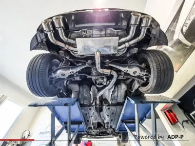 Installation catback à clapet CENDE pour VW Golf 7 R 2.0 TSi 300 | ADP Performance