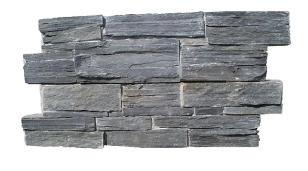 parement en ardoise sur beton stone wall