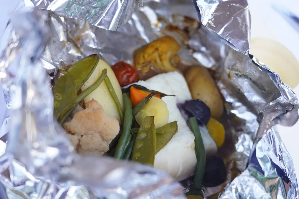 aïolis de cabillaud en papillote