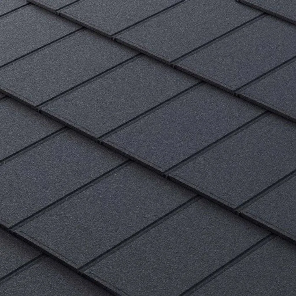Ardoises métalliques Metrotile iPANEL Apparence Black