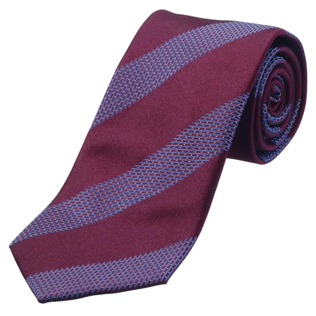 cravate e-commerce RAYURE BORDEAUX