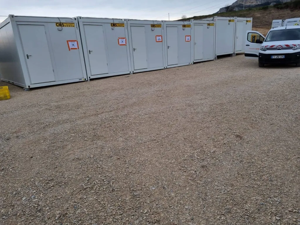 Louer des structures modulaires longue durée pour un chantier Bouygues Immobilier à Eyguières