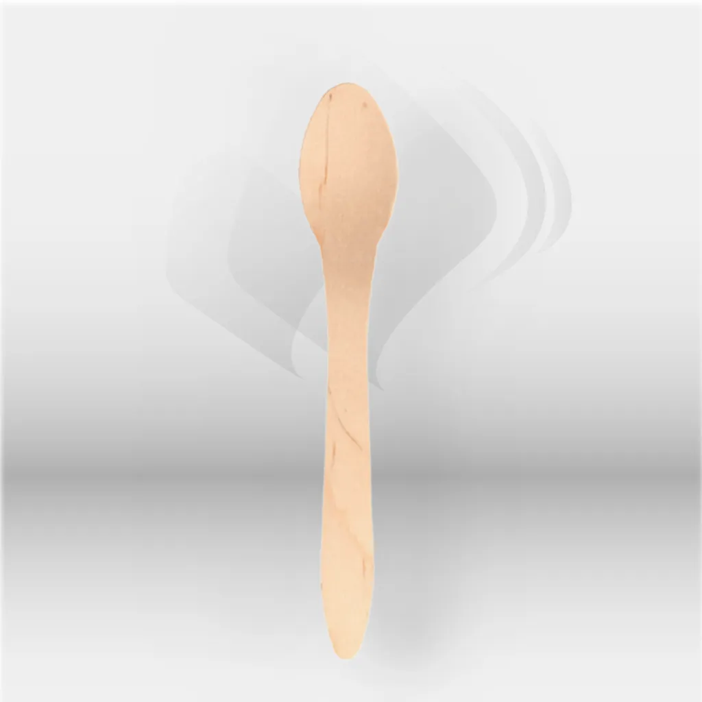 Cuillères en bois naturel Garcia de Pou pour restauration professionnelle, idéales pour traiteur, food trucks et événements, offrant une solution écologique, hygiénique et pratique pour la consommation de soupes, desserts et plats chauds ou froids – dispo