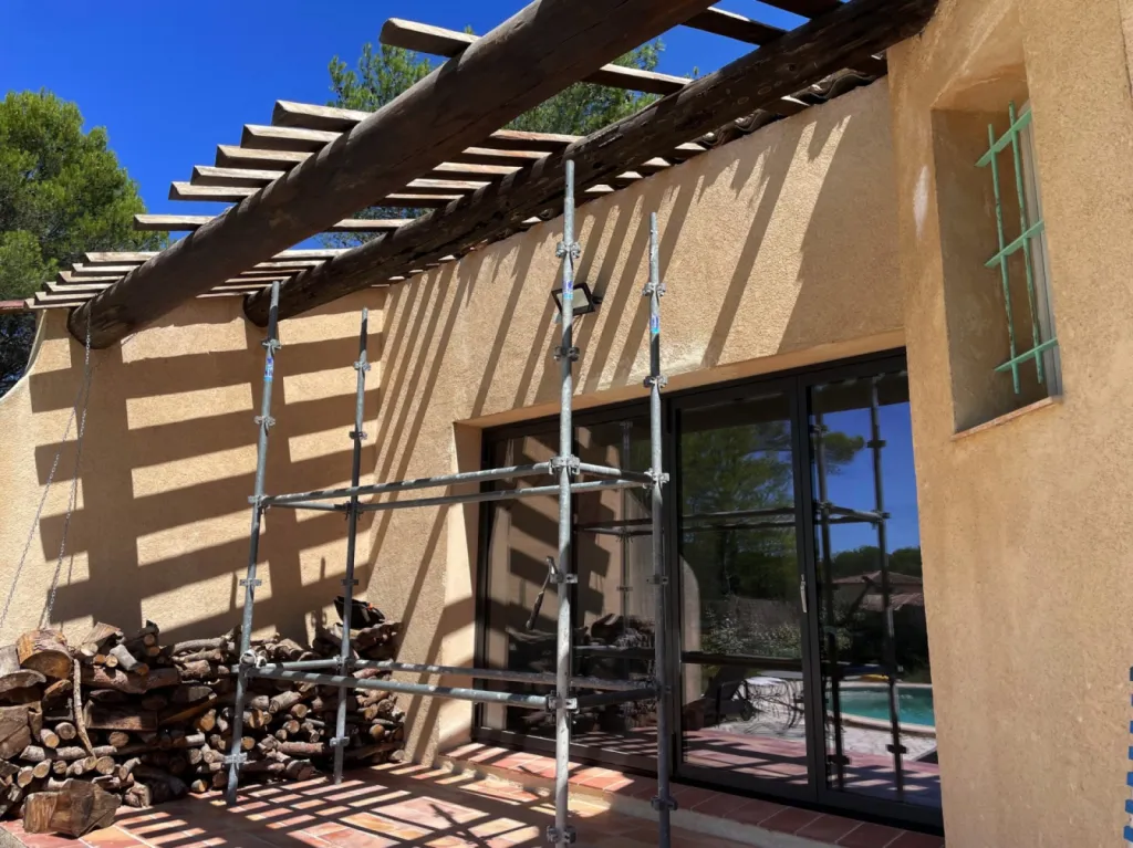 Changement d’une toiture de Auvent d’une maison sur Martigues