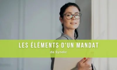 Les éléments d'un mandat de syndic !
