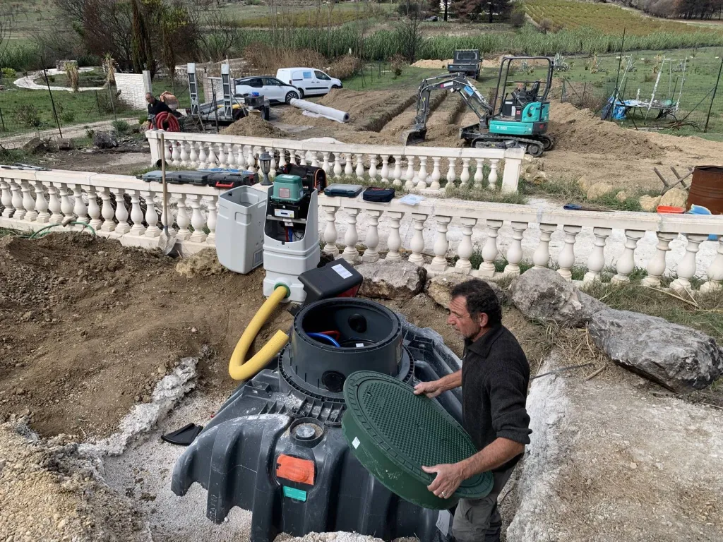 Installation d'un assainissement individuel vers Toulon