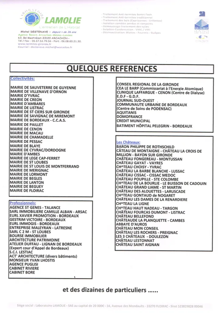 Quelques références