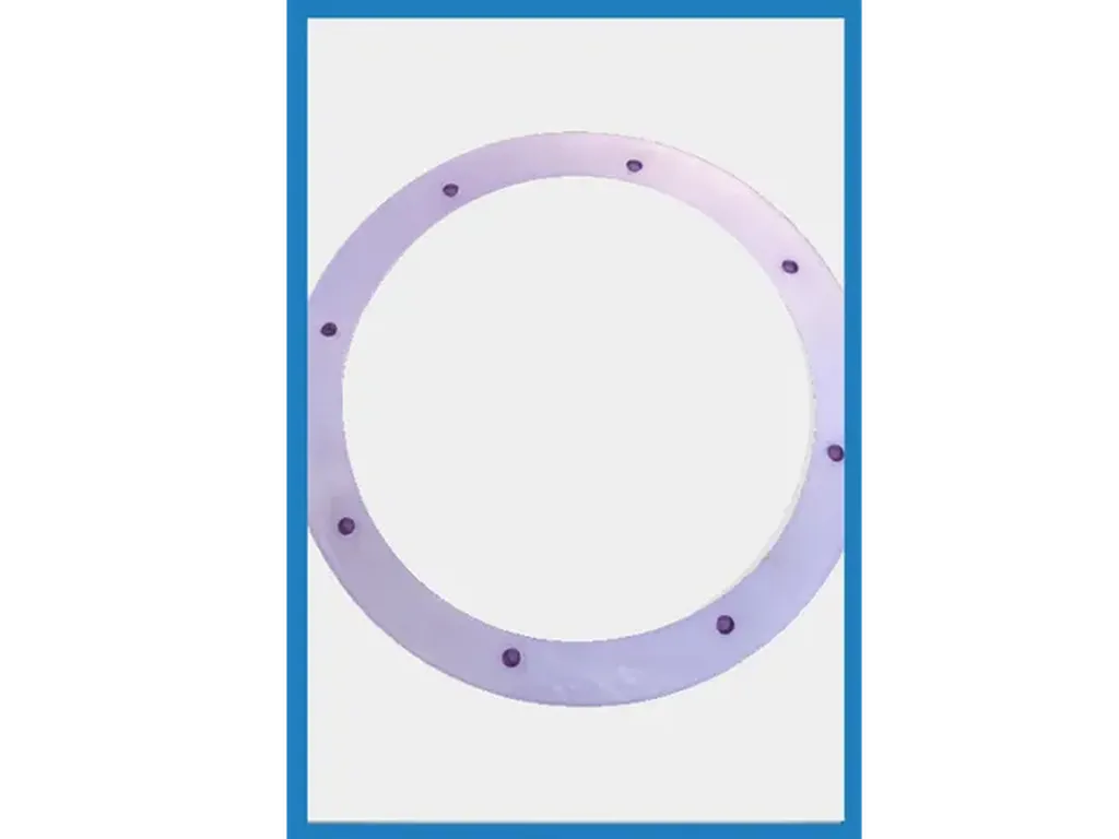 Fabrication de joint de bride perforé en silicone sur mesure par découpe à Lyon et en Auvergne-Rhône-Alpes
