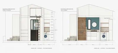 coupe projet aménagement intérieur garage en chambre marseille 13013