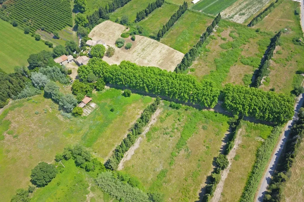 aerial view saint remy de provence
