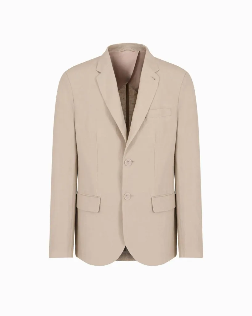 veste déstructurée lin-viscose Armani Exchange parfaite pour l'été à Dieppe chez Urban Chic 