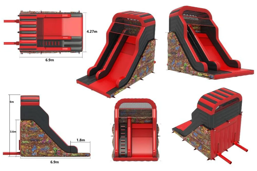 Toboggan Graffiti 360 gonflable en vente à Avignon et partout en France