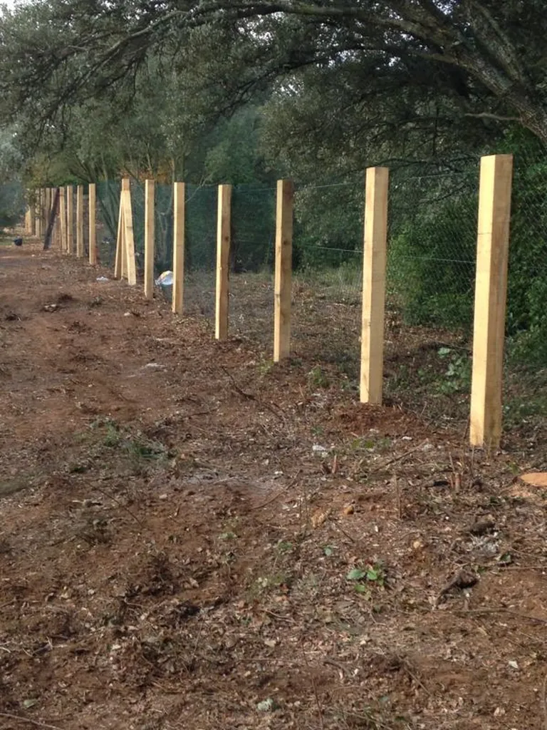 poutre en chaine et grillage simple torsion sur Grans