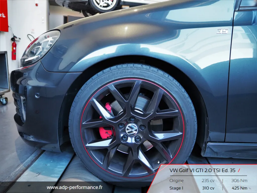 Reprogrammation moteur Marseille - Volkswagen Golf VI GTI 2.0 TSI Edition 35 235 cv - ADP Performance