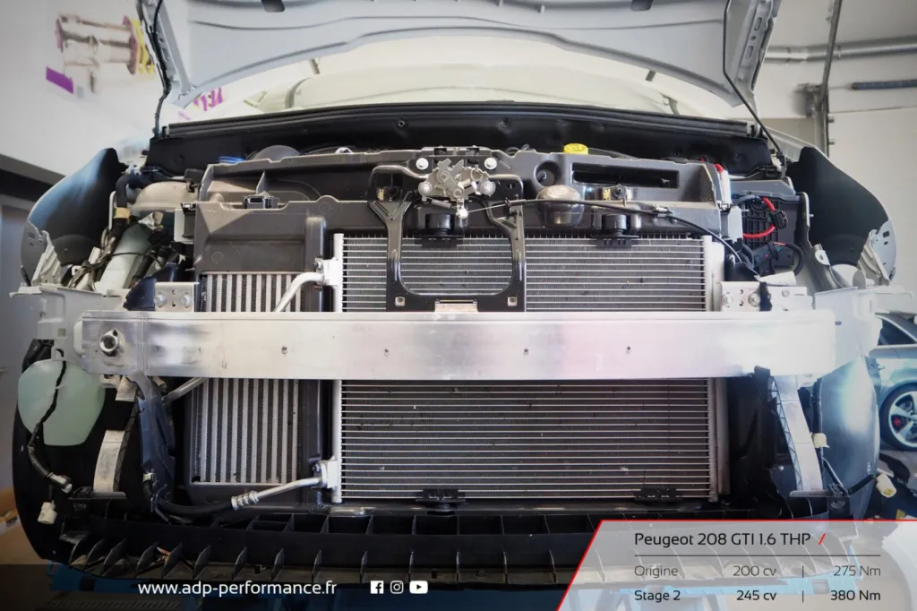 Reprogrammation moteur Stage 2 Marseille - Peugeot 208 GTI 1.6 THP 200cv - ADP Performance