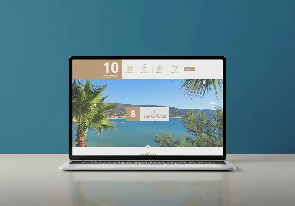 graphiste web designer pour site office du tourisme lavandou var