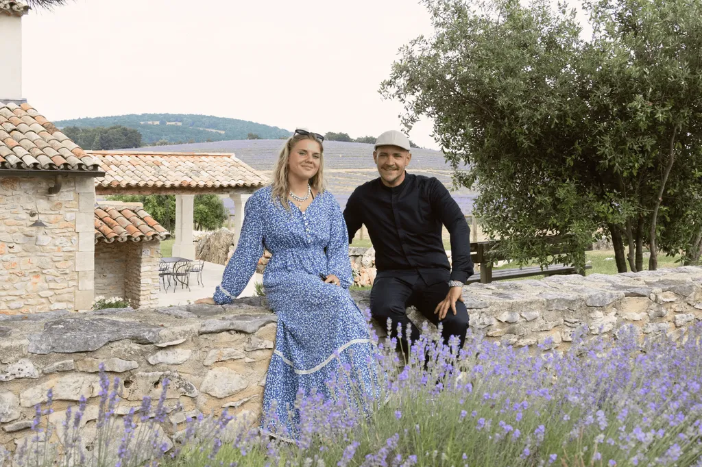 Julien Zim, the chef of Domaine Château du Bois and Marilou, the mixologist for the cocktail bar