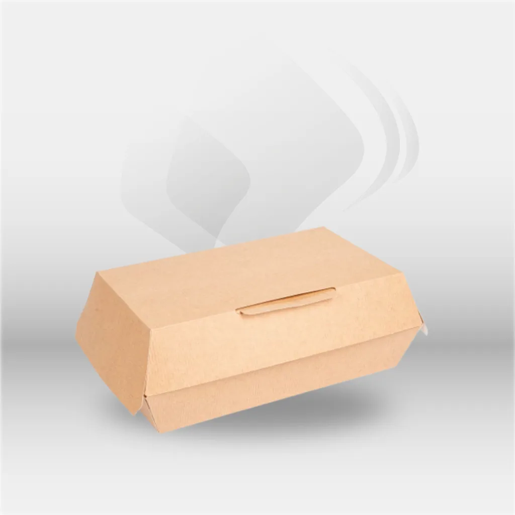 Boîtes lunch box en carton ThePack Garcia de Pou utilisées pour l'emballage de repas en restauration, vente à emporter et livraison à Mont-de-Marsan, Landes (40), Nouvelle-Aquitaine, disponibles partout en France.
