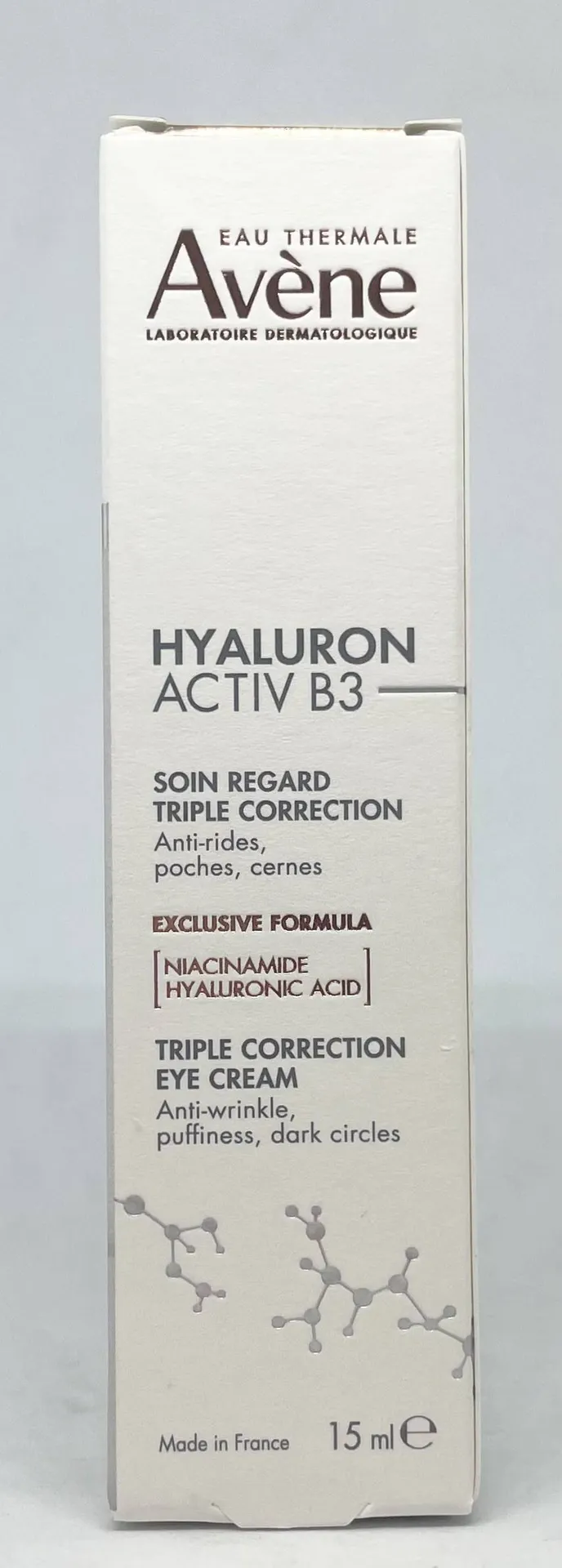 pharmacie du petit Bosquet vous présente le soin Regard Triple Correction Hyaluron Activ B3 d'Avène