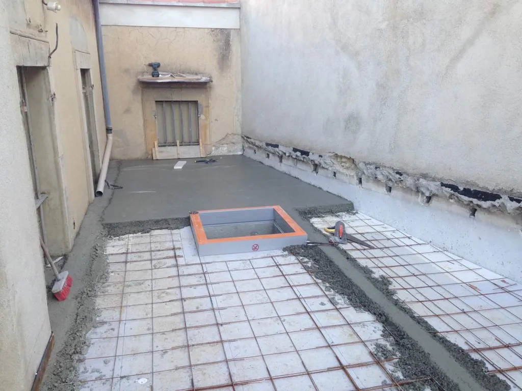 Réalisation d'un toit terrasse à Salon de Provence - chape