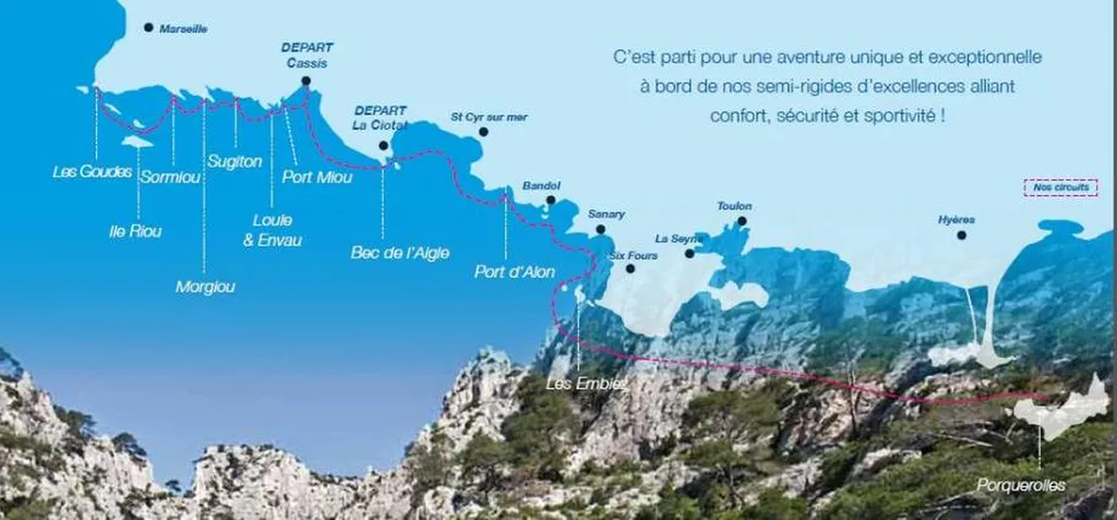 Notre zone d'activité pour ce serviceComment découvrir les calanques en bateau