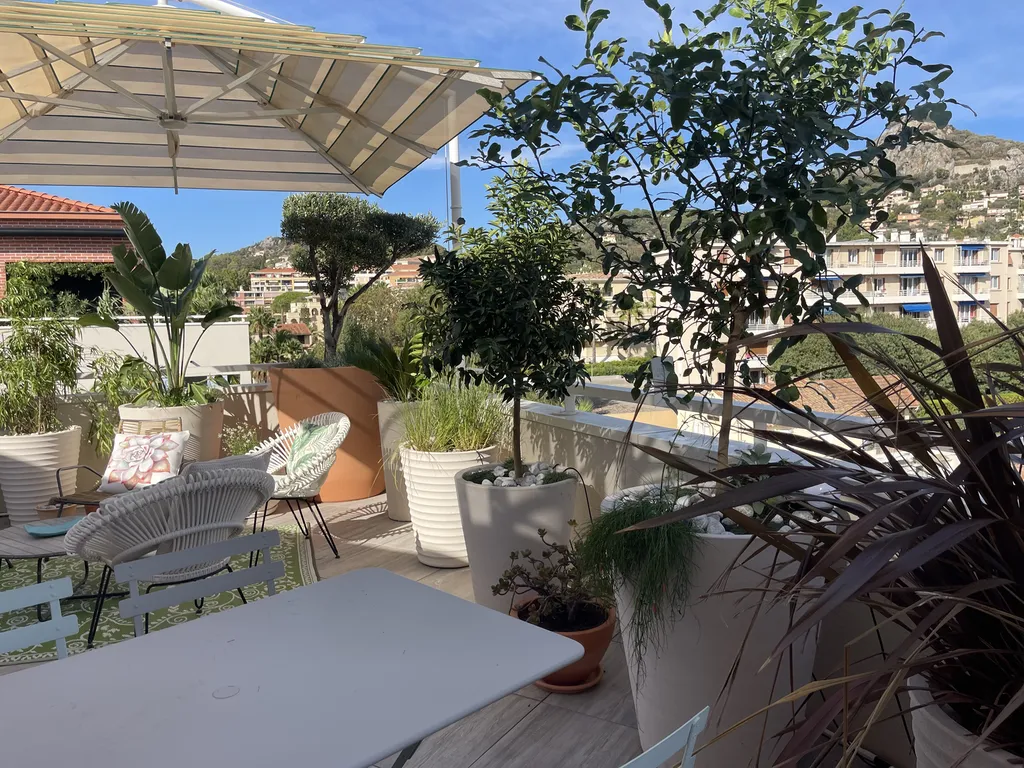 Création de jardinières avec végétaux méditerranéens, arrosage goutte-à-goutte et clôture bambou à Hyères-les-Palmiers