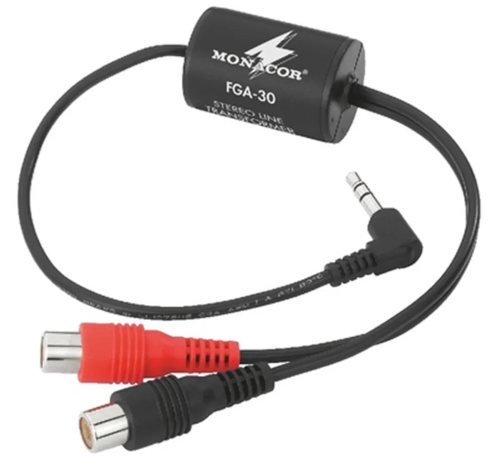 CABLEJACK 3.5MM / RCA FEMELLE AVEC FILTRE