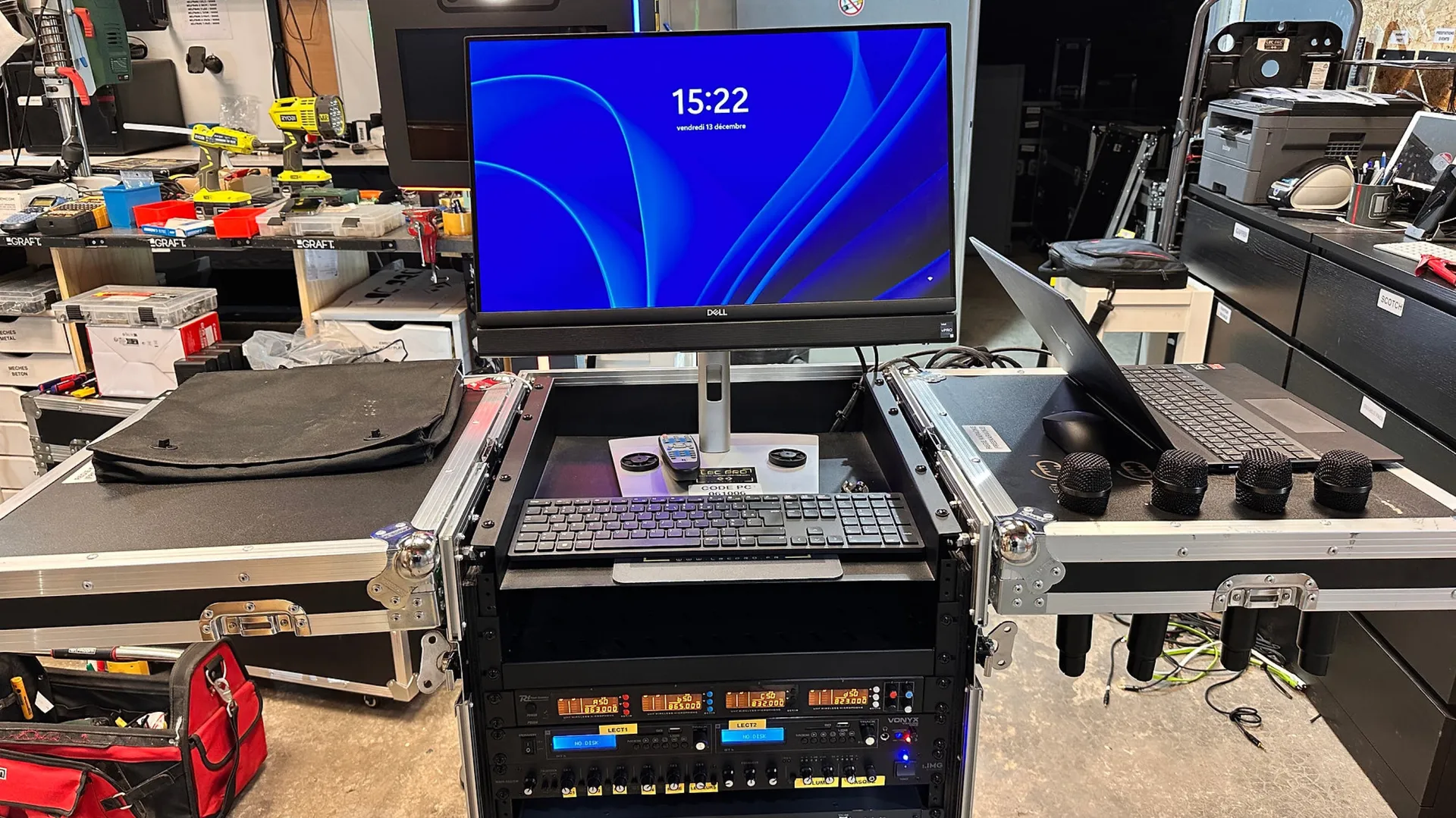 RACK REGIE AUDIO VIDEO NUMERIQUE PRO 4