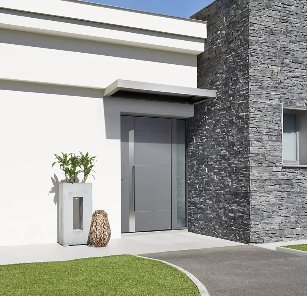 BS Menuiseries spécialiste de l'installation de porte d'entrée en aluminium en Saône-et-Loire