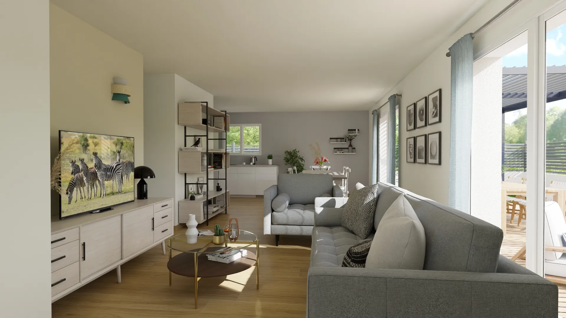 Modèle de maison carré de 90 m²