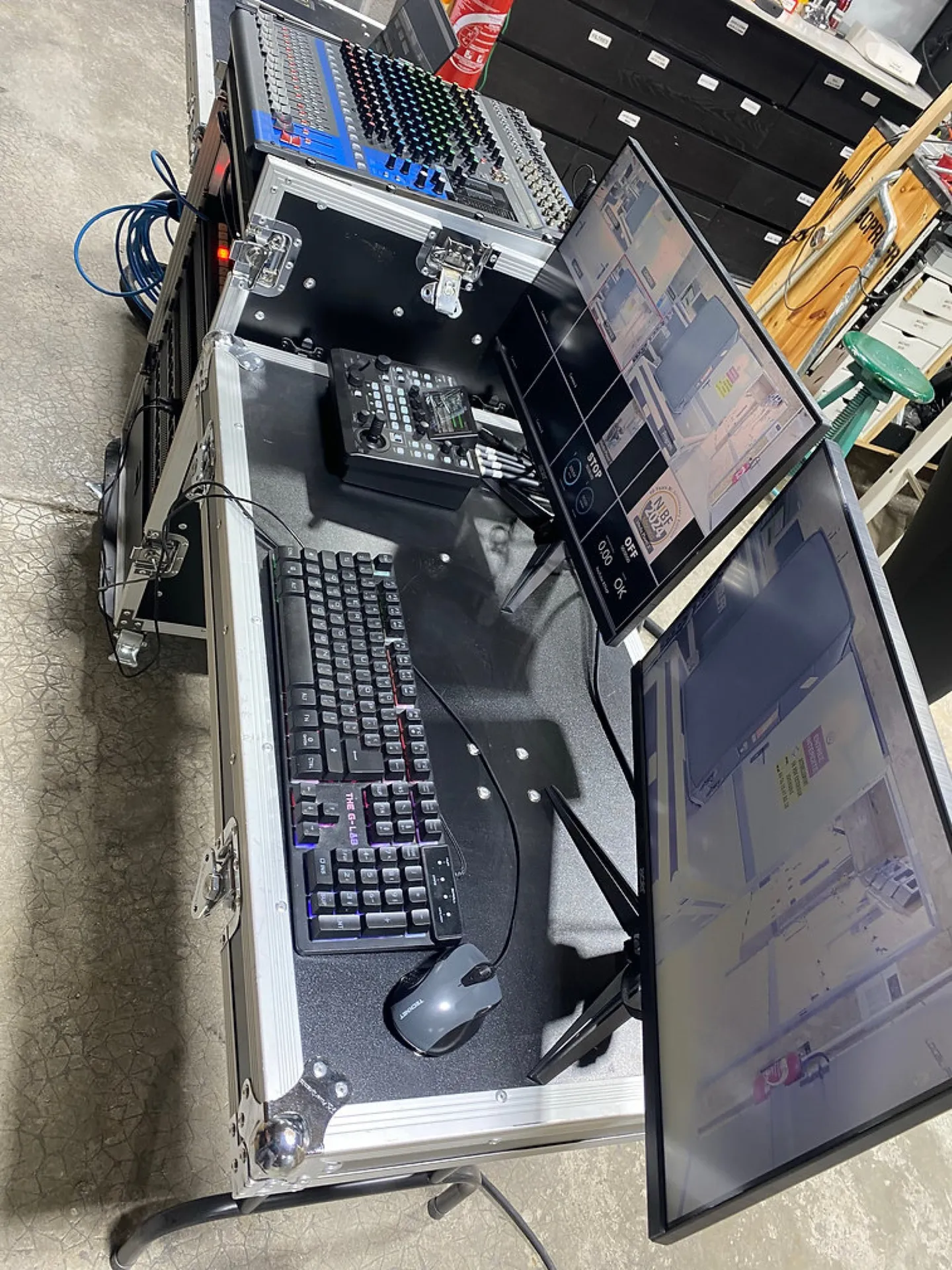 RACK REGIE AUDIO VIDEO CAPTATION STREAM