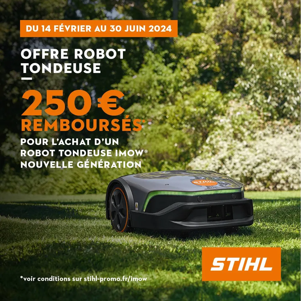 OFFRE DE REMBOURSEMENT STIHL ROBOT TONDEUSE