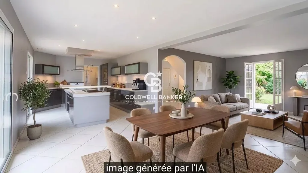 Maison contemporaine avec piscine à vendre à 20 km du Mans – Propriété familiale avec vue dégagée sur la campagne