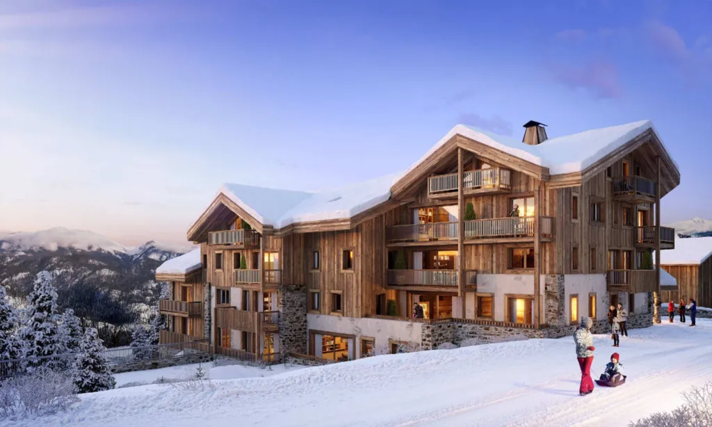 Résidence secondaire le Chalet Martin en plein centre de La Plagne- Montablert et du domaine skiable du Paradiski