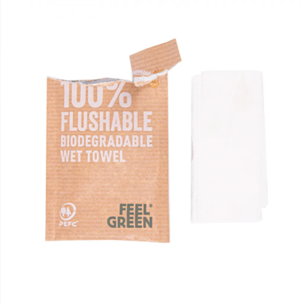Sachet rince doigts garcia de Pou Feel Green biodégradable ouvert