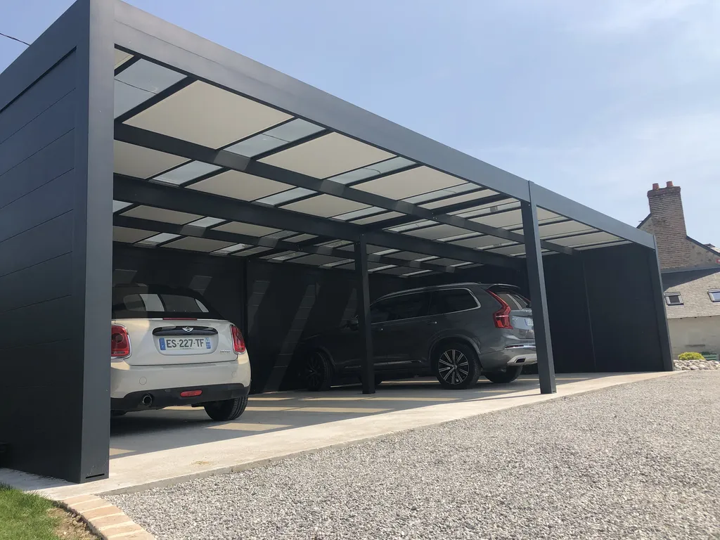 Carport abri de voiture aluminium à Ajaccio