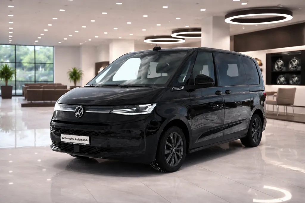 Volkswagen T7 Multivan eHybrid 218 ch vue avant 3/4 showroom Bordeaux