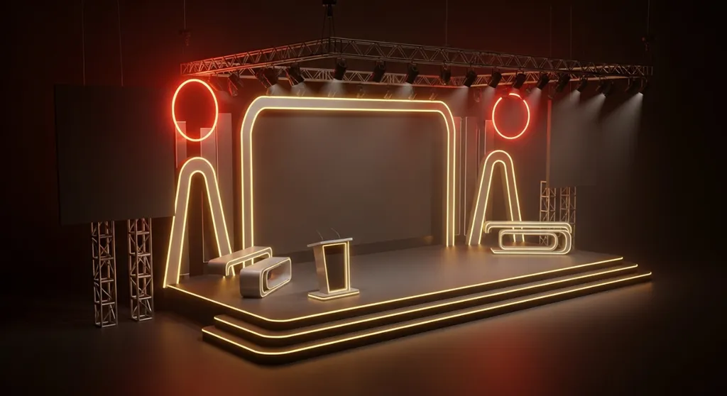 Création de visuels 3D réalistes et rendus immersifs pour validation de projet scénographique d'événement corporate à Marseille et toute la région PACA