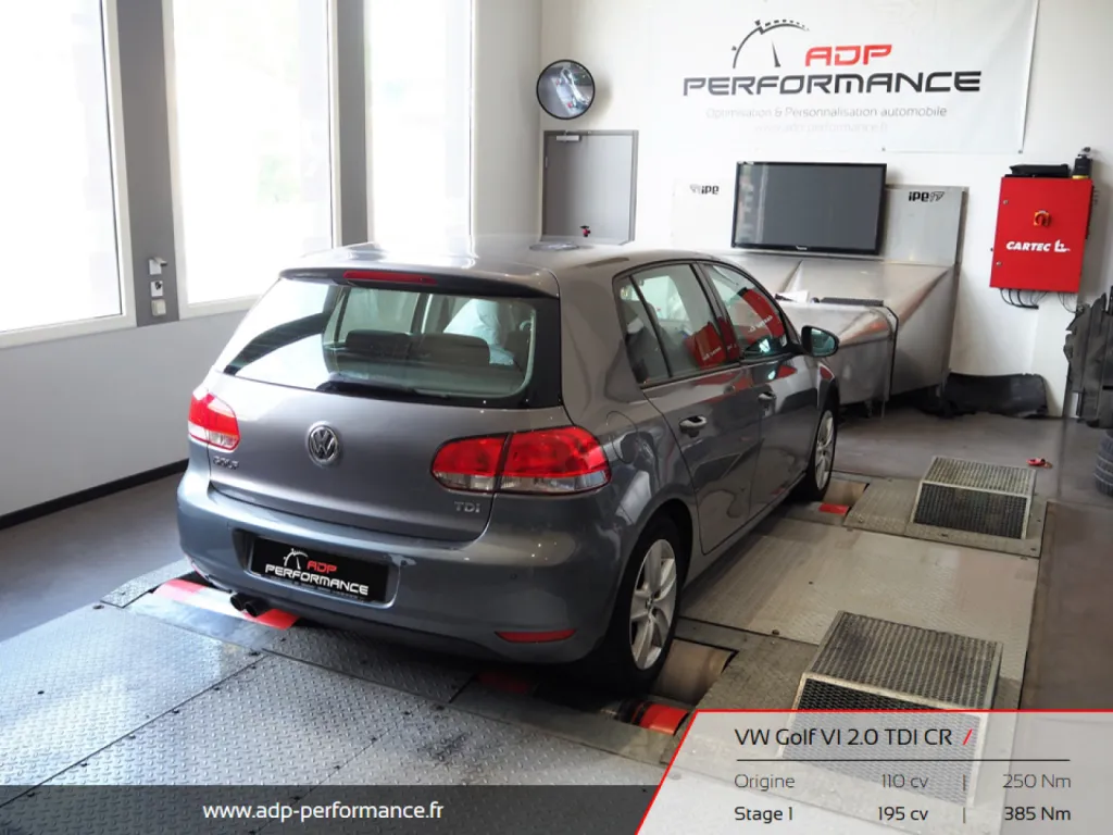 Reprogrammation moteur Orange - VW Golf 6 2.0 TDI CR 110 - ADP Performance